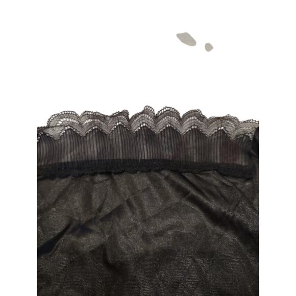 VTG Roaman's Black Cami L Whimsigoth Dark Romantic Sheer Dark Fairy Grunge - Picture 6 of 6